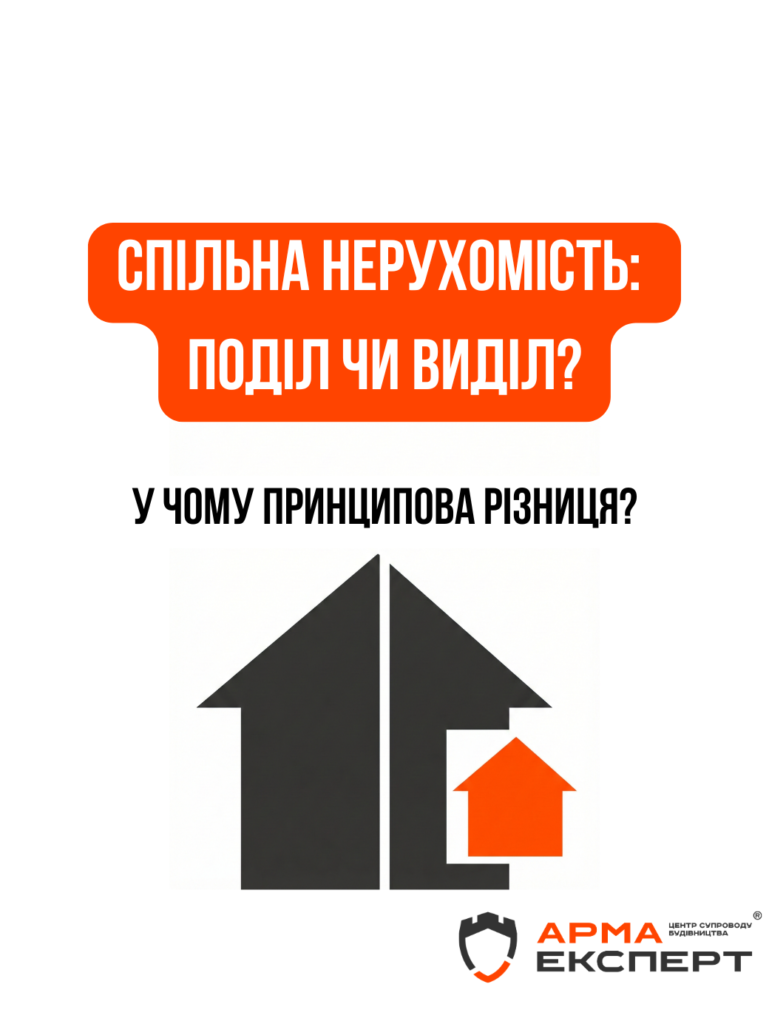 Поділ і виділ нерухомого майна, що перебуває у спільній власності: у чому різниця та як це відбувається на практиці?